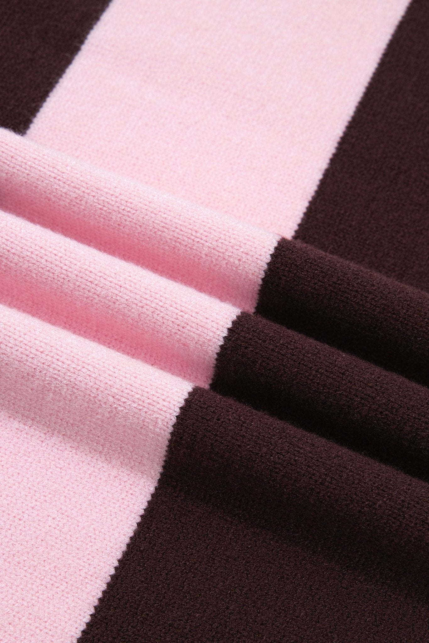 Stripe Contrast Mock Neck Drop Shoulder Sweater - Rooted & Reckless Co.