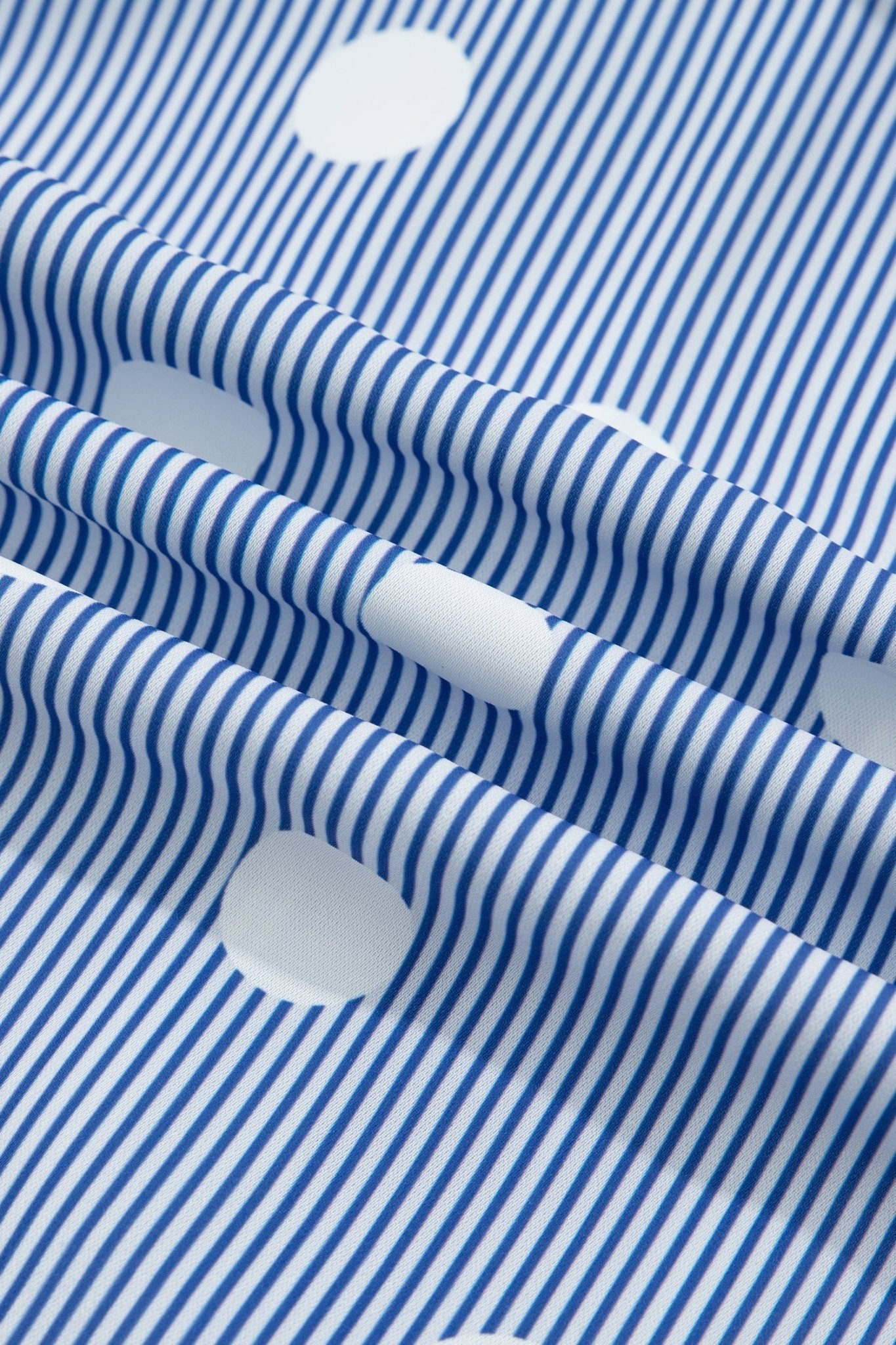 Stripe Contrast Polka Dot Pleated Ruffle Sleeve Shirt - Rooted & Reckless Co.