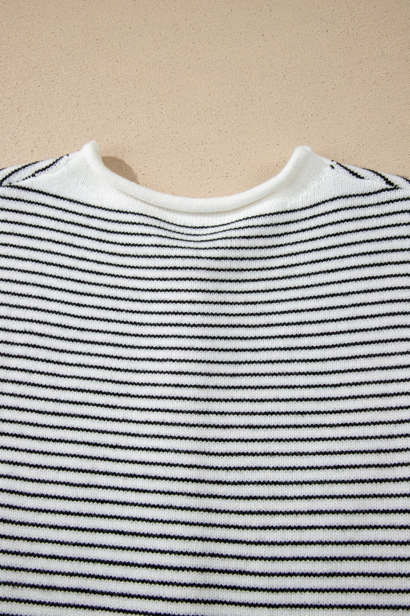 Stripe Contrast Trim Cap Sleeve Button-Up Cardigan - Rooted & Reckless Co.