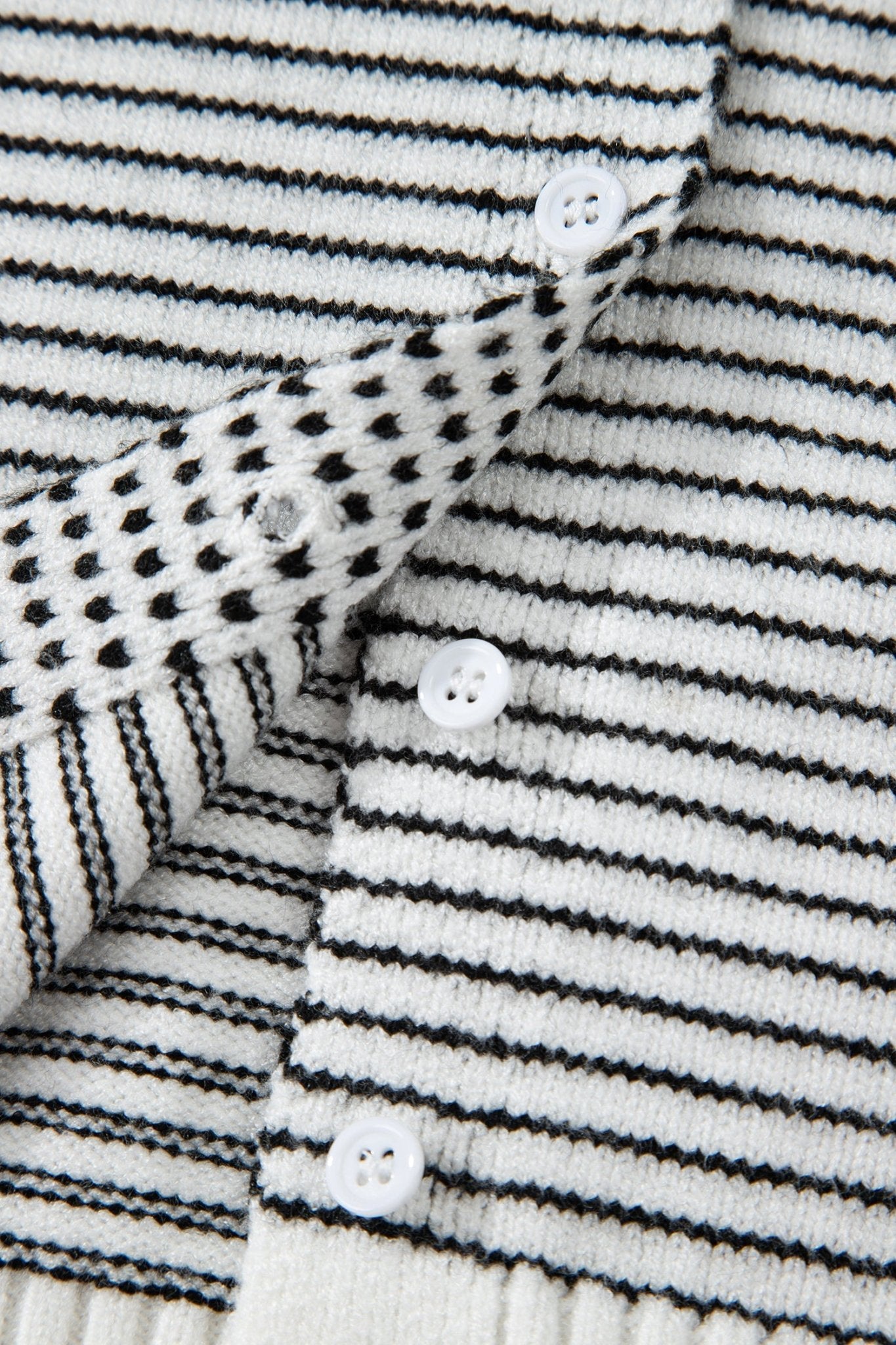 Stripe Contrast Trim Cap Sleeve Button-Up Cardigan - Rooted & Reckless Co.