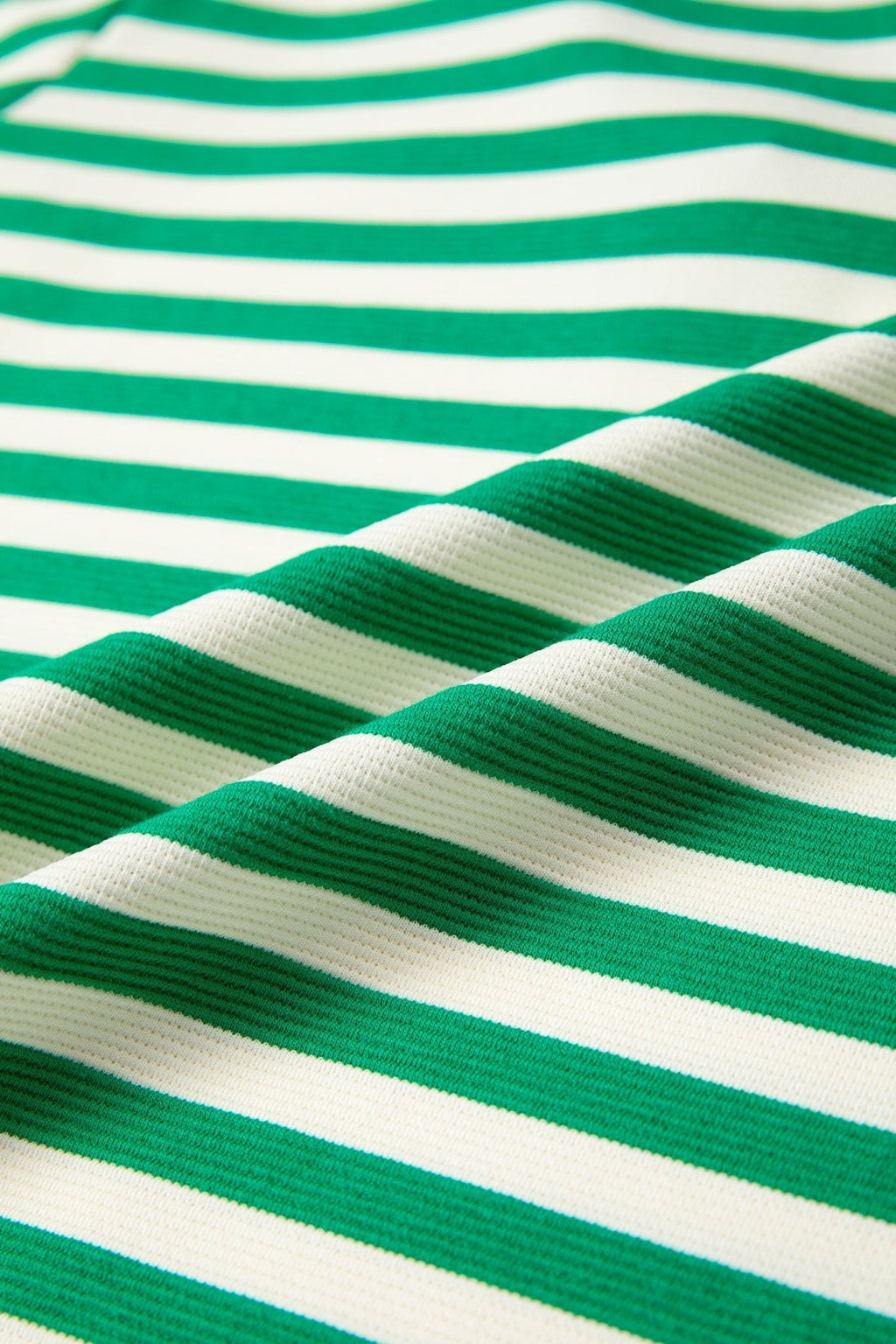 Stripe Contrast Trim Polo Collar Ruffle Sleeve Blouse - Rooted & Reckless Co.