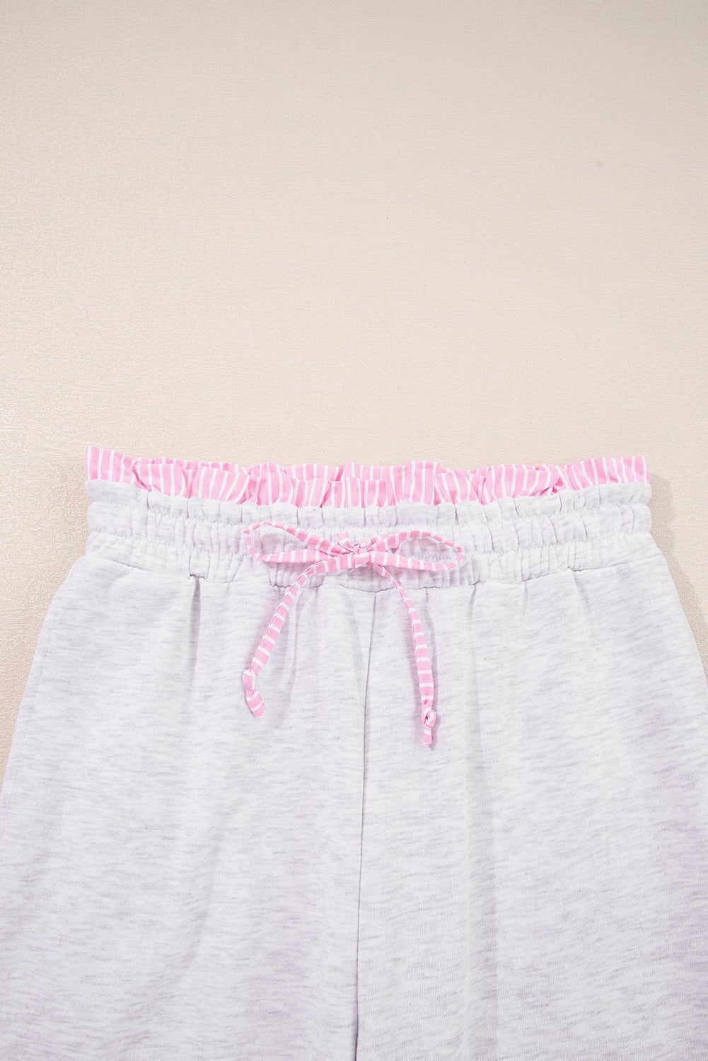 Stripe Contrast Trim Pullover and Drawstring Pants Set - Rooted & Reckless Co.