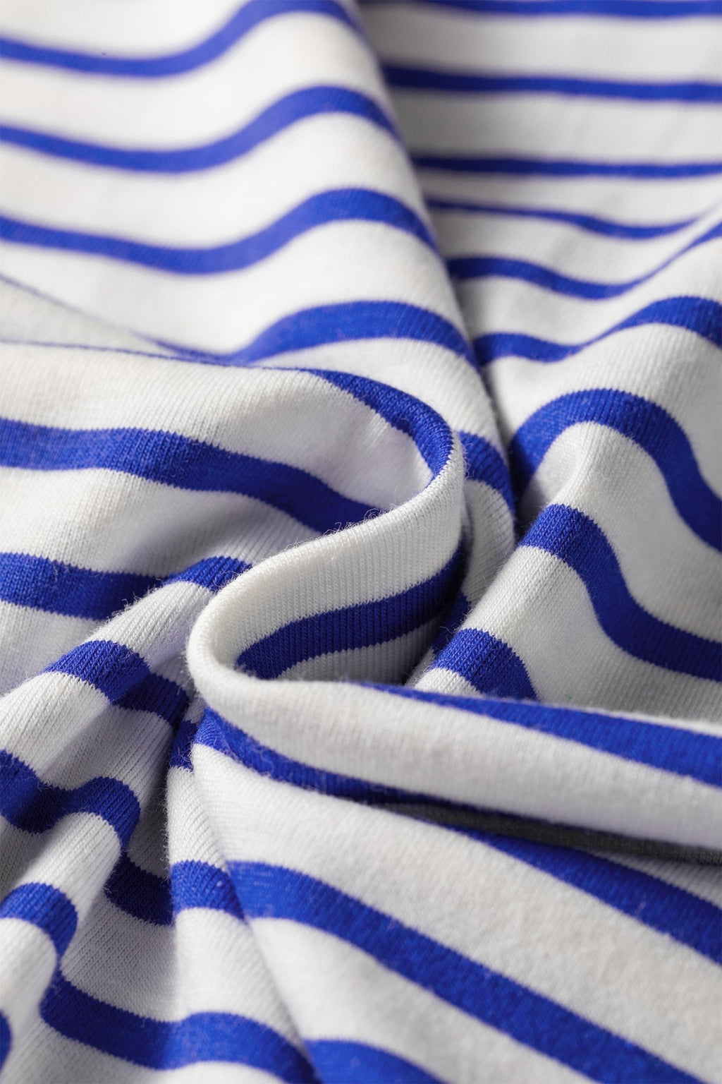 Stripe Contrast Trim Round Neck Cap Sleeve Tee - Rooted & Reckless Co.