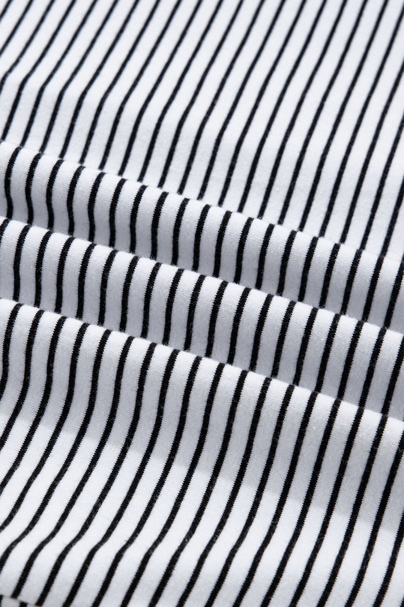 Stripe Contrast Trim Round Neck Shirt - Rooted & Reckless Co.