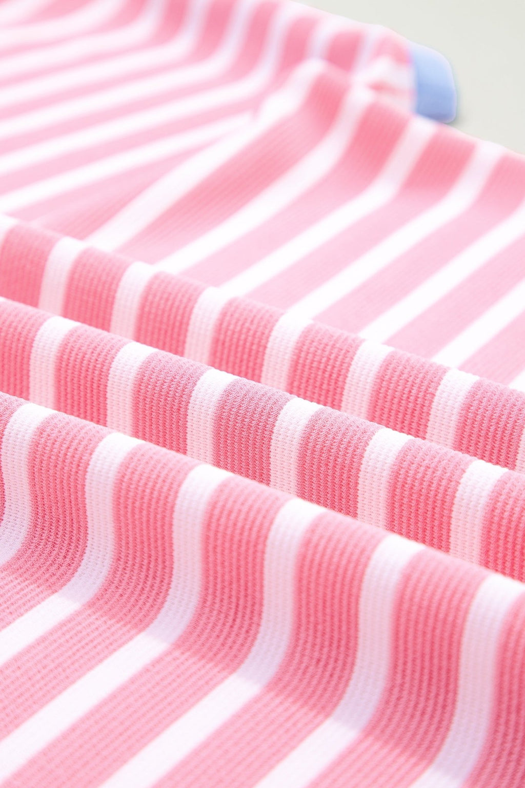 Stripe Contrast Trim Short Sleeve Top - Rooted & Reckless Co.