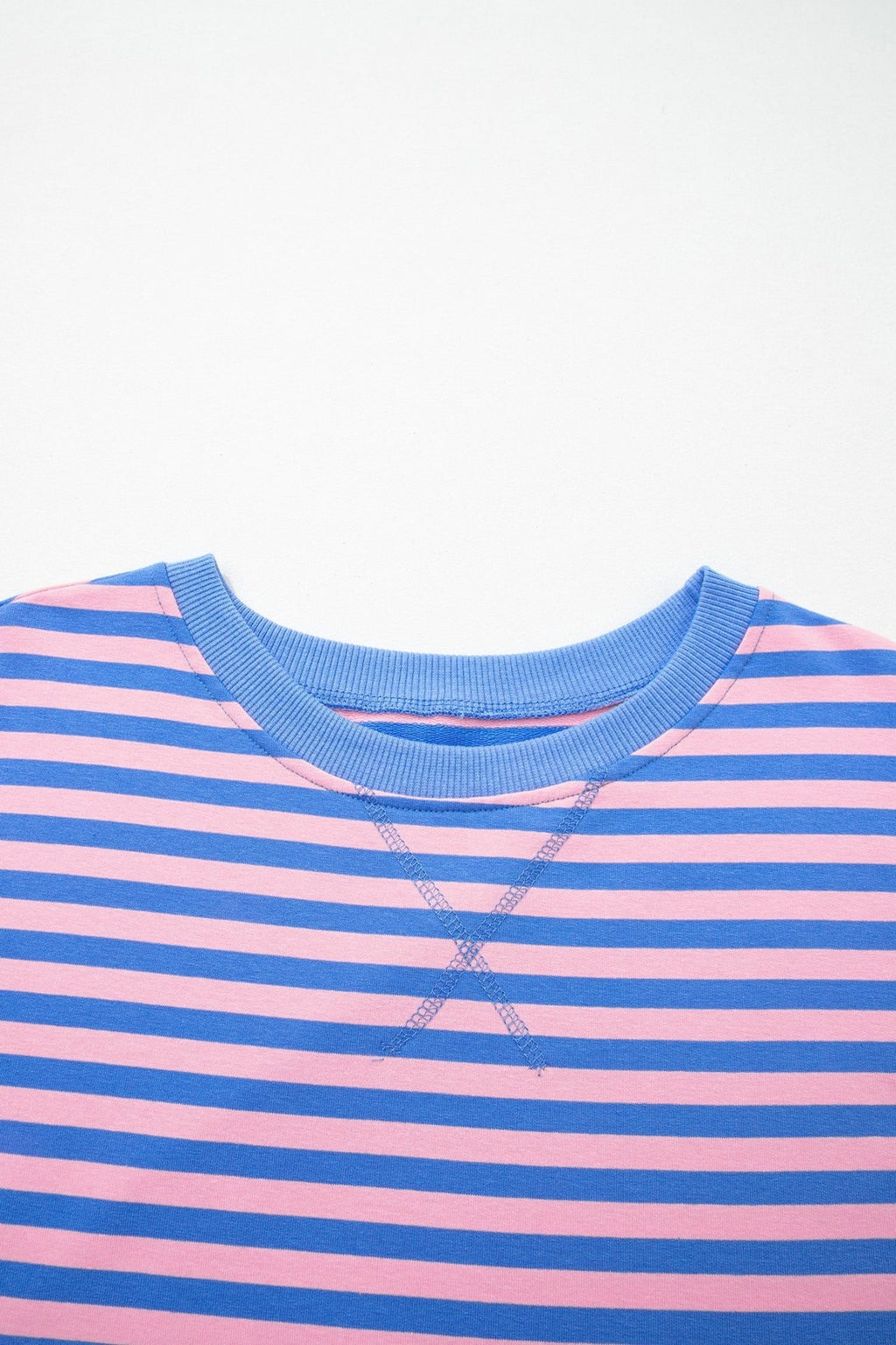 Stripe Contrast Trim Short Sleeve Top & Skirt Set - Rooted & Reckless Co.