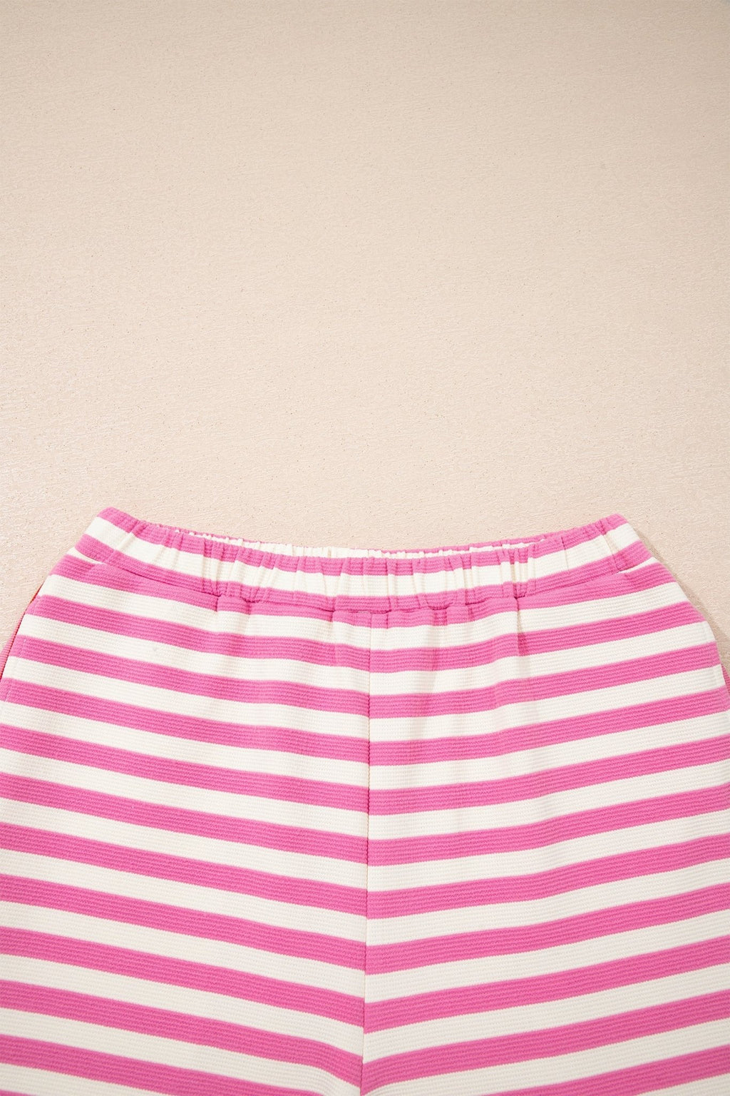 Stripe Contrast Trim Top & Loose Shorts Set - Rooted & Reckless Co.