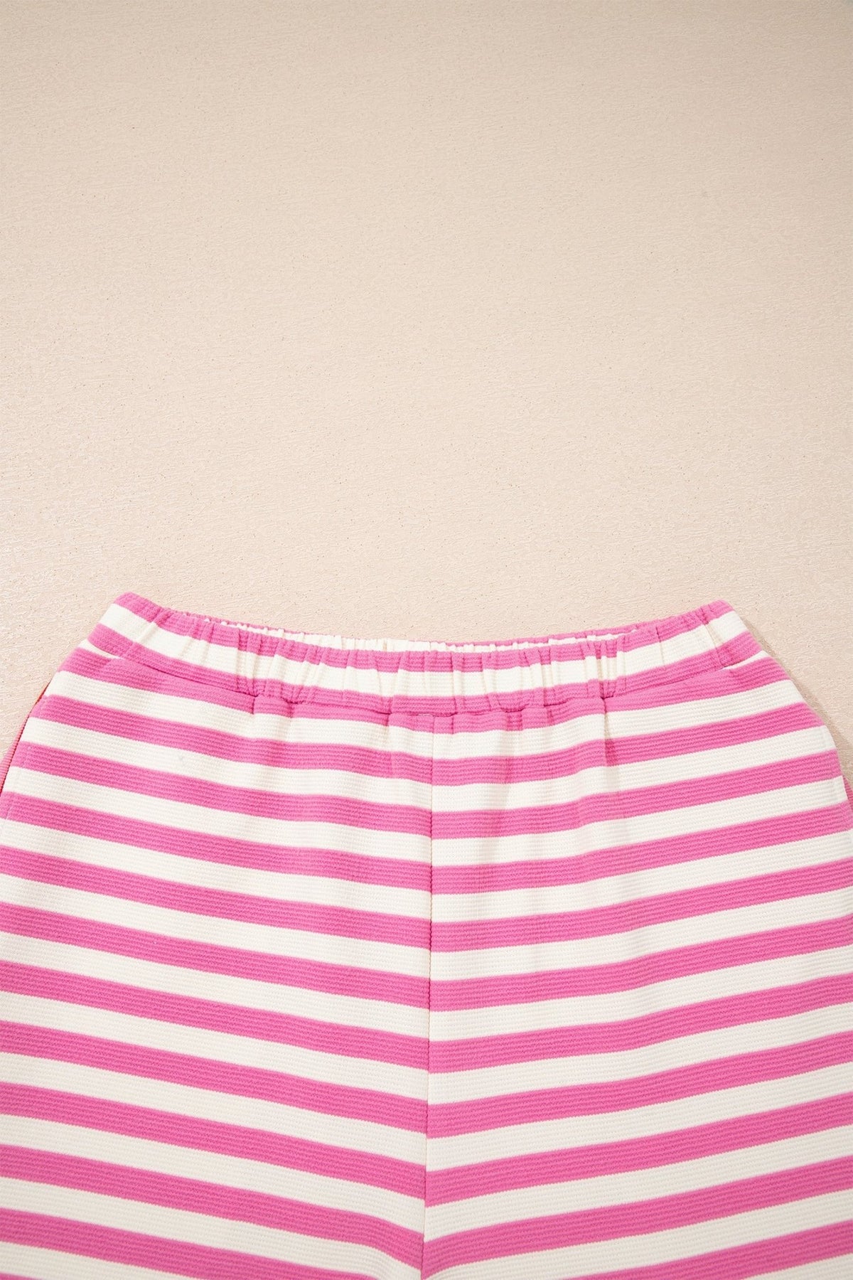 Stripe Contrast Trim Top & Loose Shorts Set - Rooted & Reckless Co.