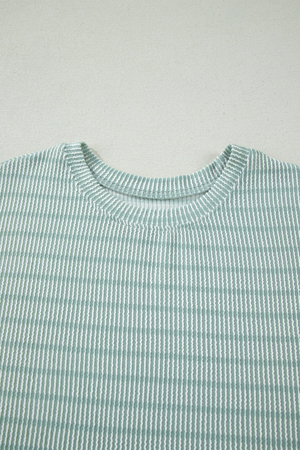 Stripe Corded Knit Tee & Drawstring Short Set - Rooted & Reckless Co.