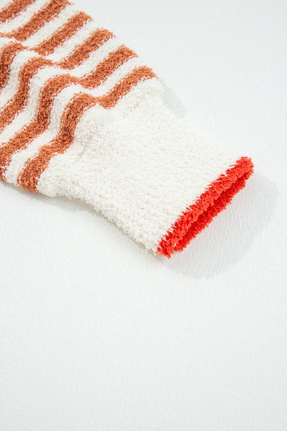 Stripe Cowl Neck Drop Shoulder Sweater - Rooted & Reckless Co.