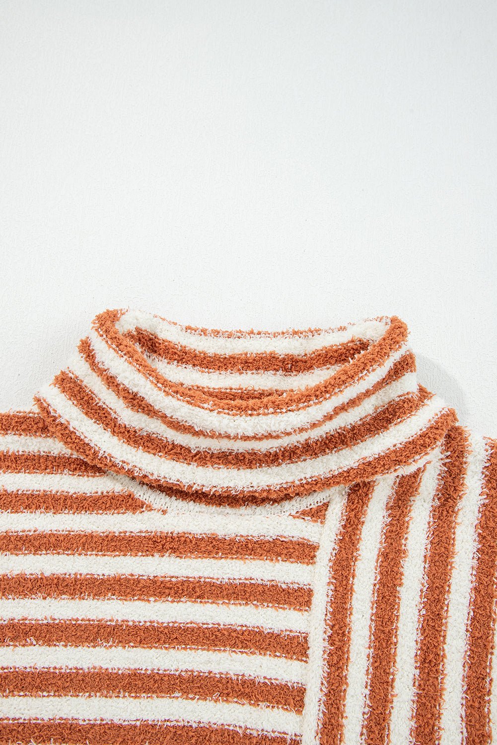 Stripe Cowl Neck Drop Shoulder Sweater - Rooted & Reckless Co.