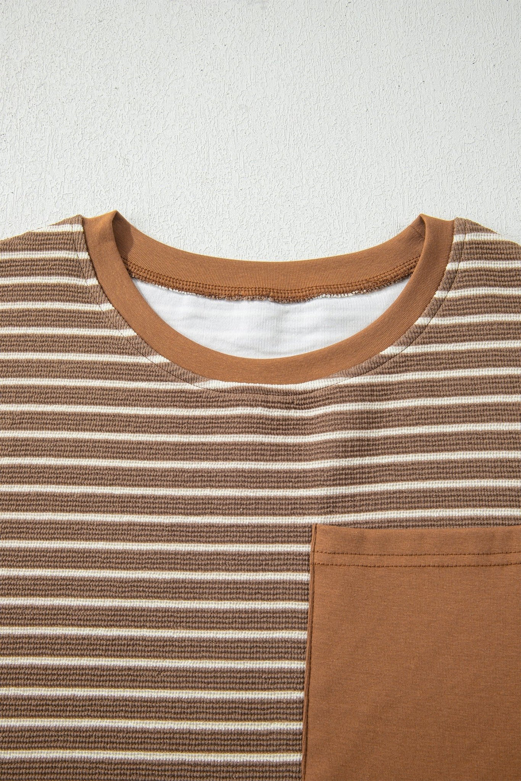 Stripe Crew Neck Tee and Drawstring Pants Set - Rooted & Reckless Co.