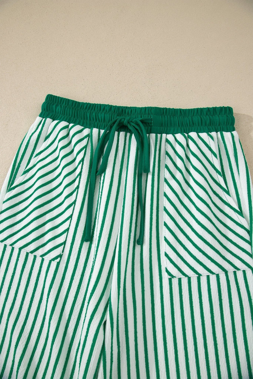 Stripe Crew Neck Tee & Drawstring Pants Set - Rooted & Reckless Co.