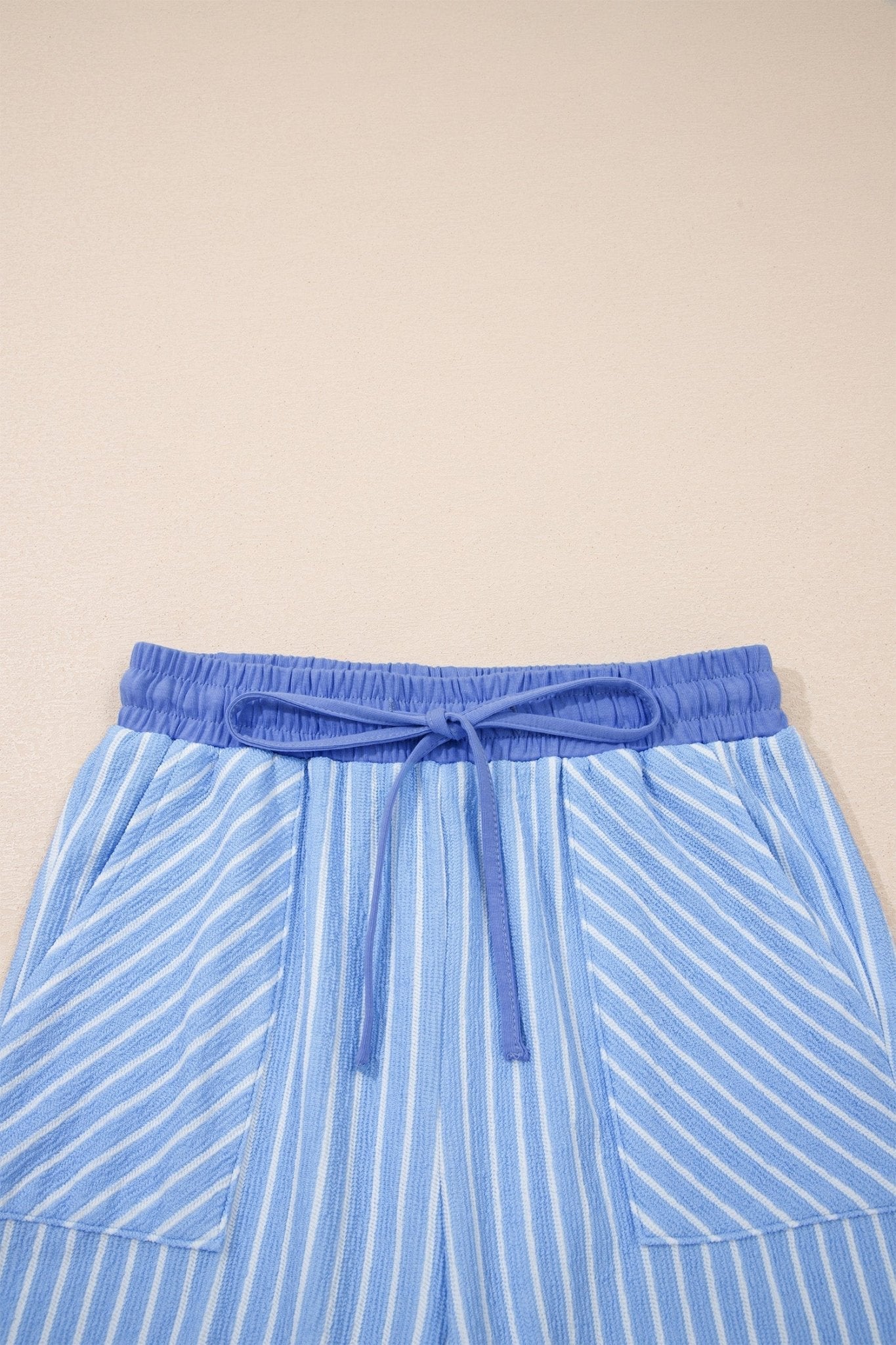 Stripe Crew Neck Tee & Drawstring Pants Set - Rooted & Reckless Co.