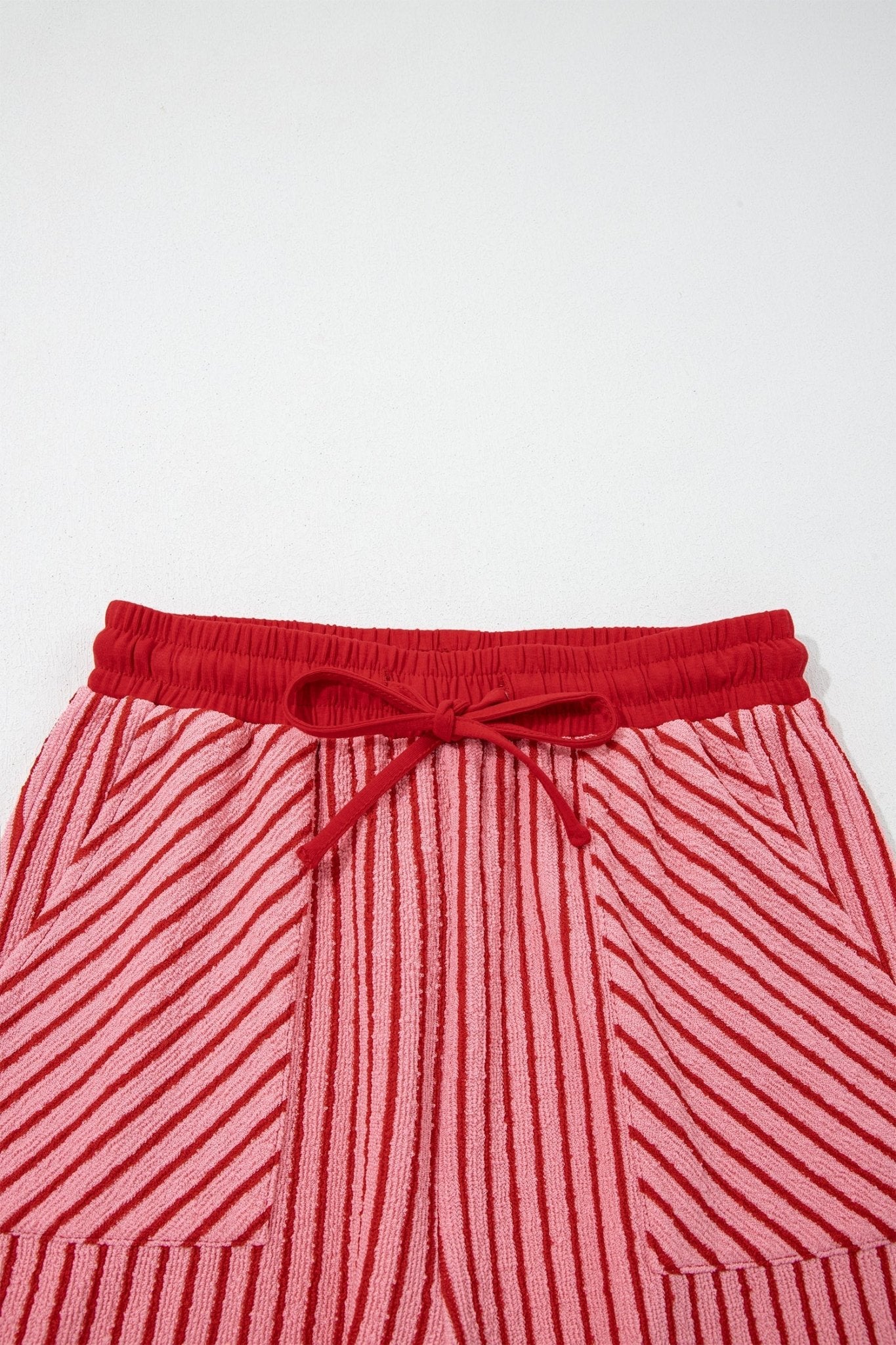 Stripe Crew Neck Tee & Drawstring Pants Set - Rooted & Reckless Co.