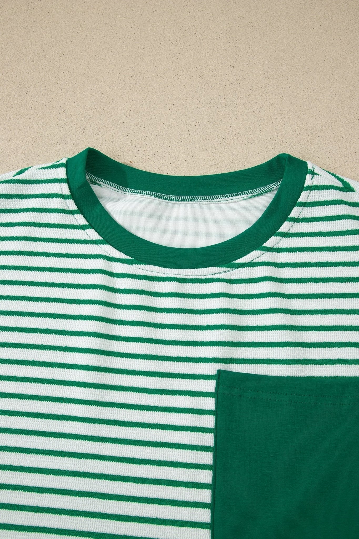 Stripe Crew Neck Tee & Drawstring Pants Set - Rooted & Reckless Co.