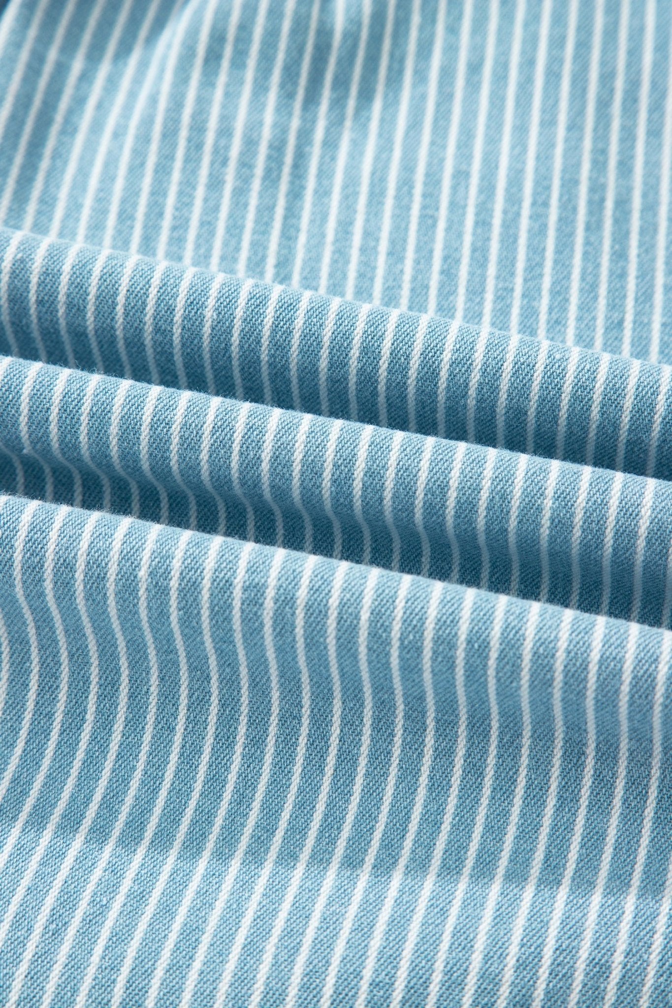 Stripe Cuffed Short Sleeve Button Up Shirt - Rooted & Reckless Co.