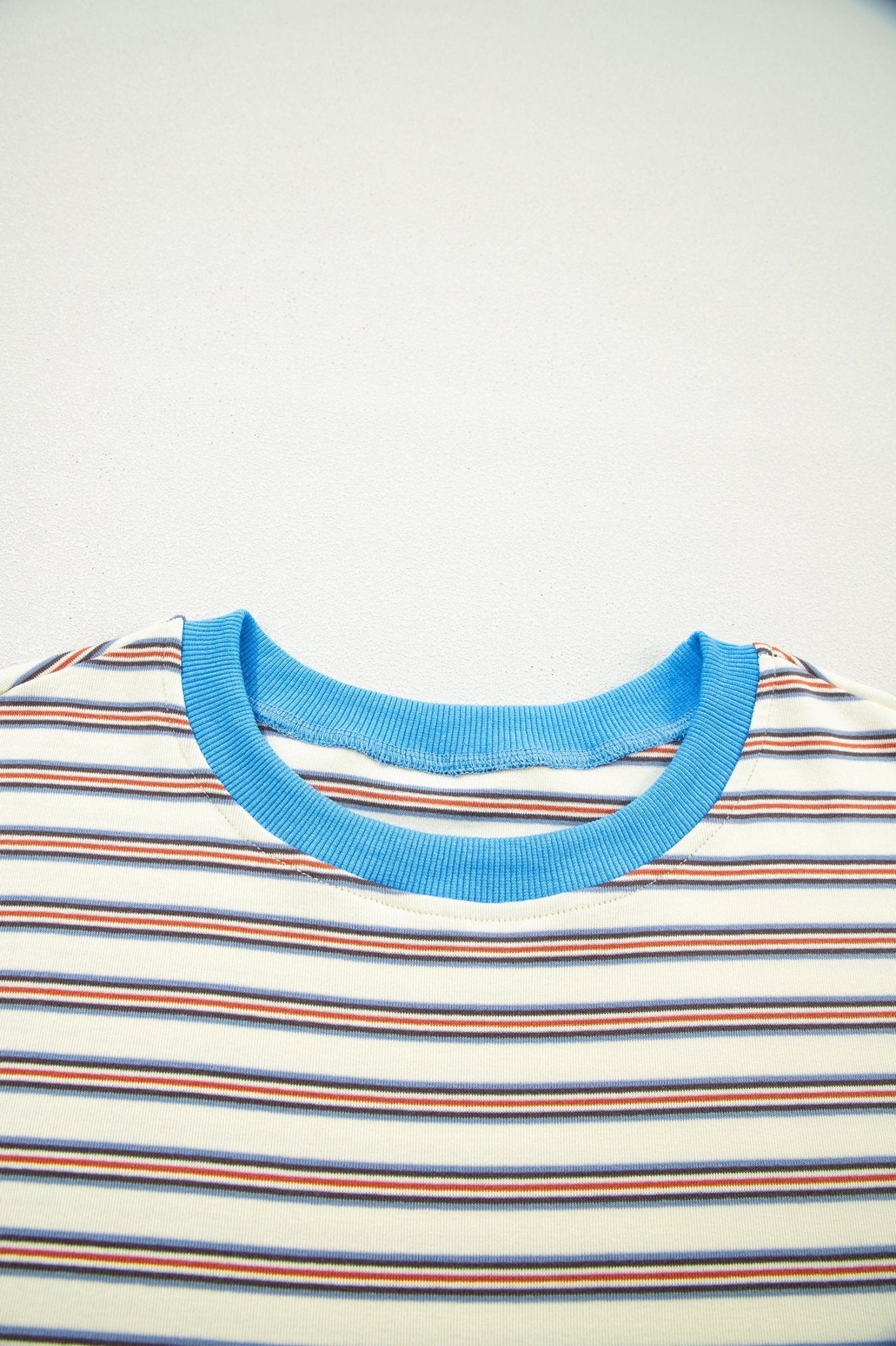 Stripe Cuffed Short Sleeve Mini T-Shirt Dress - Rooted & Reckless Co.