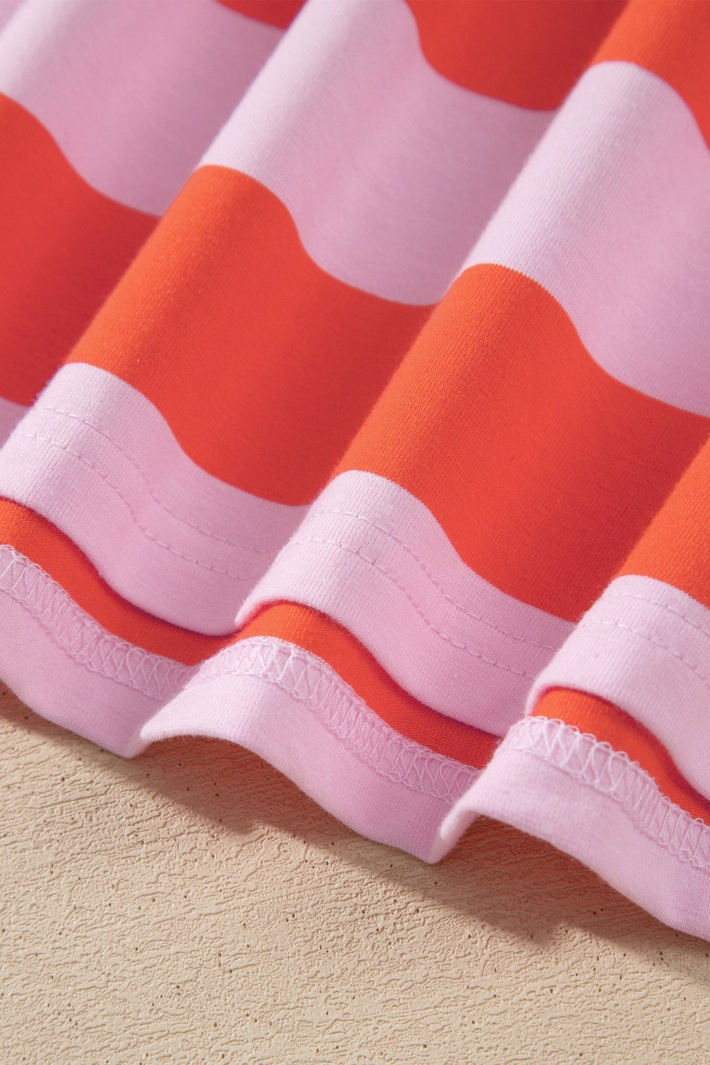 Stripe Cuffed Short Sleeve T-Shirt Long Dress w/ Pockets - Rooted & Reckless Co.