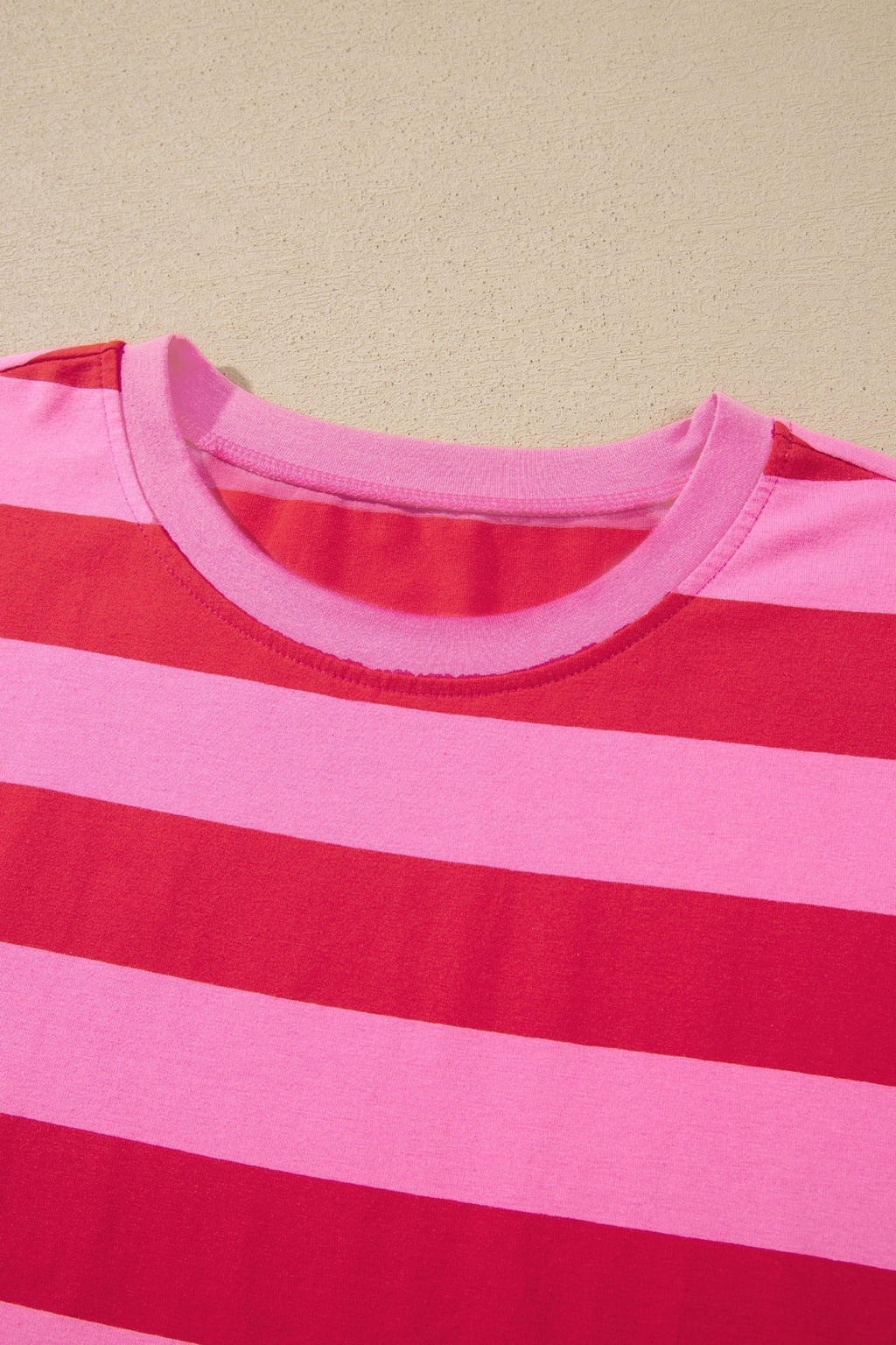 Stripe Cuffed Short Sleeve T-Shirt Long Dress w/ Pockets - Rooted & Reckless Co.