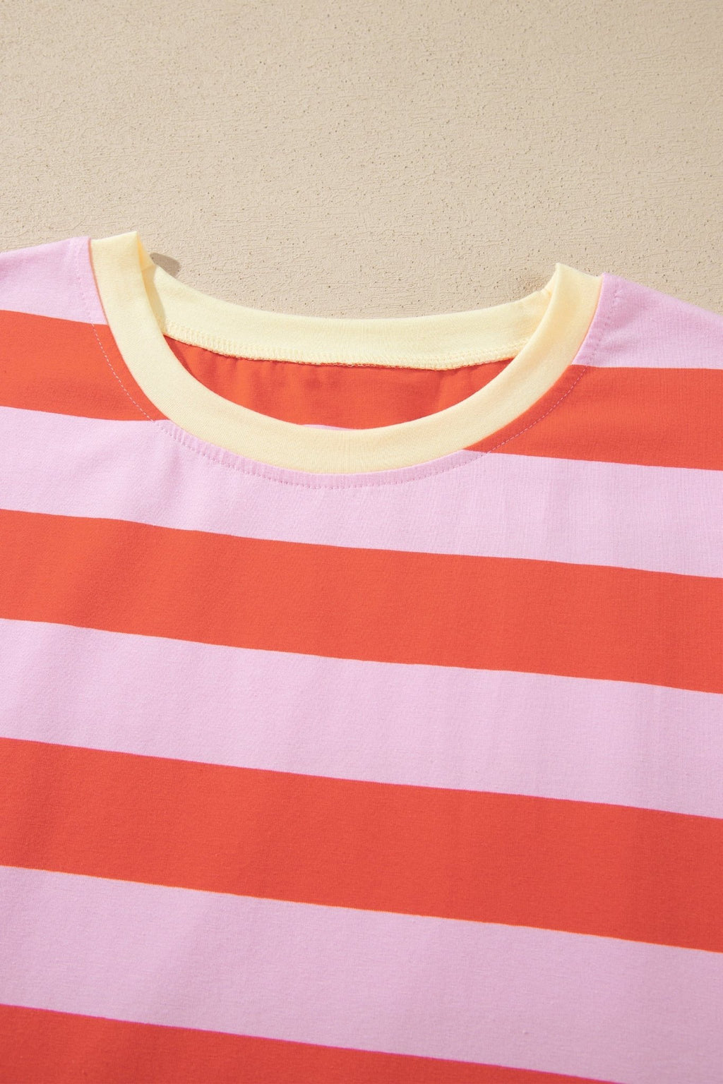 Stripe Cuffed Short Sleeve T-Shirt Long Dress w/ Pockets - Rooted & Reckless Co.
