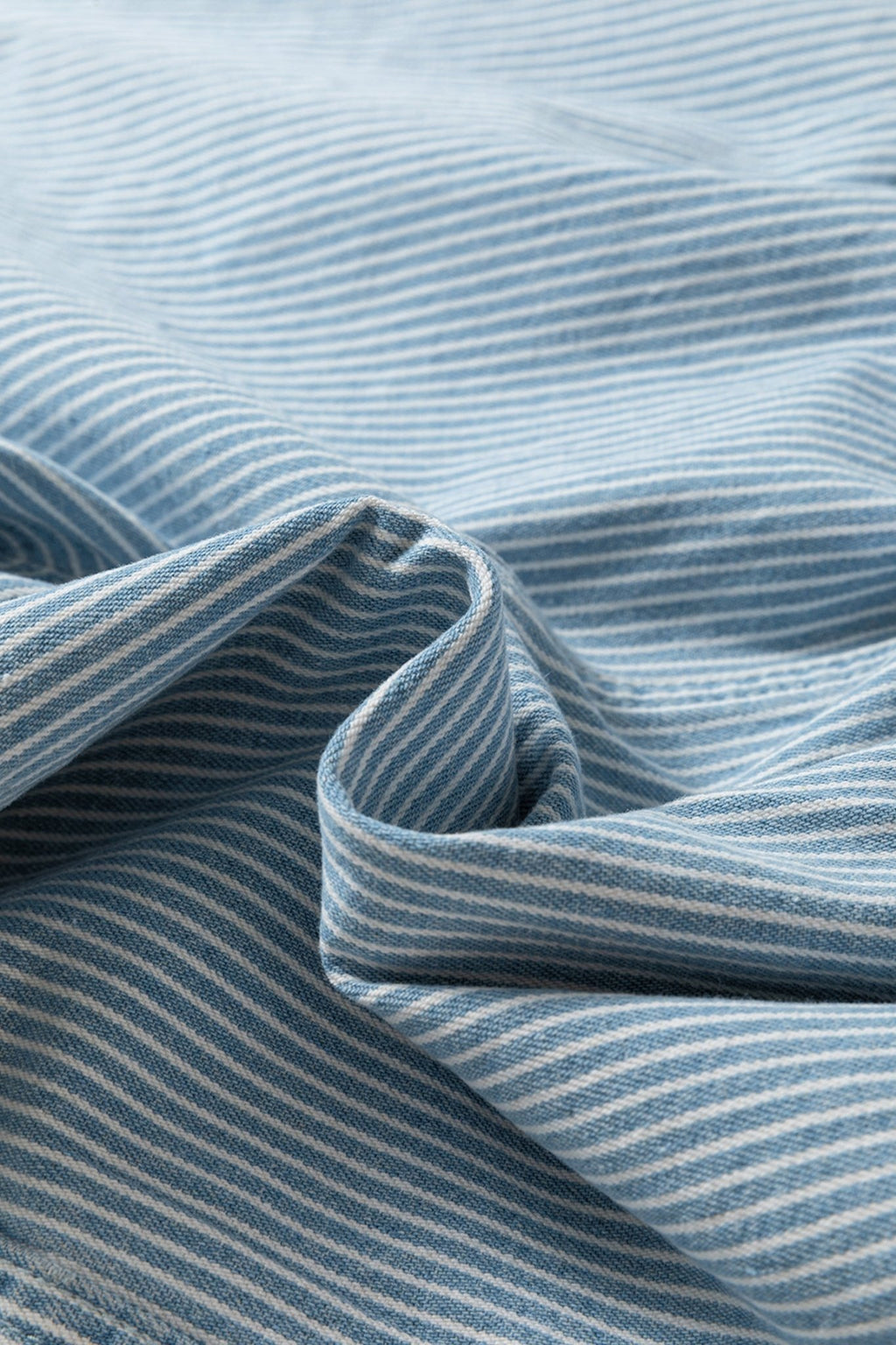 Stripe Denim Drawstring Elastic Waist Shorts - Rooted & Reckless Co.