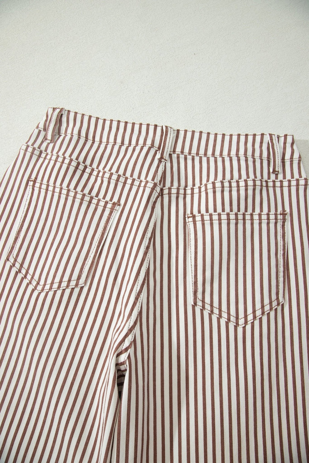 Stripe Denim High Waist Barrel Leg Jeans - Rooted & Reckless Co.