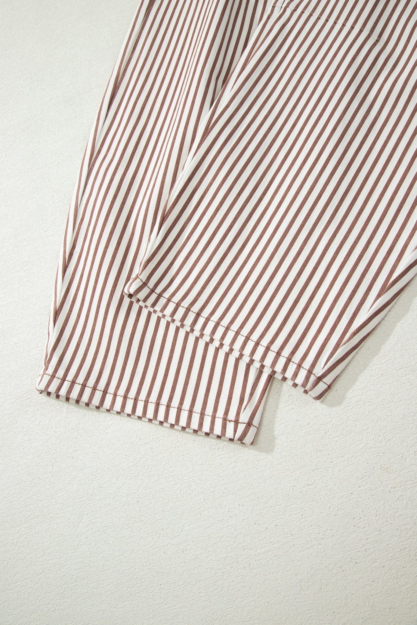 Stripe Denim High Waist Barrel Leg Jeans - Rooted & Reckless Co.