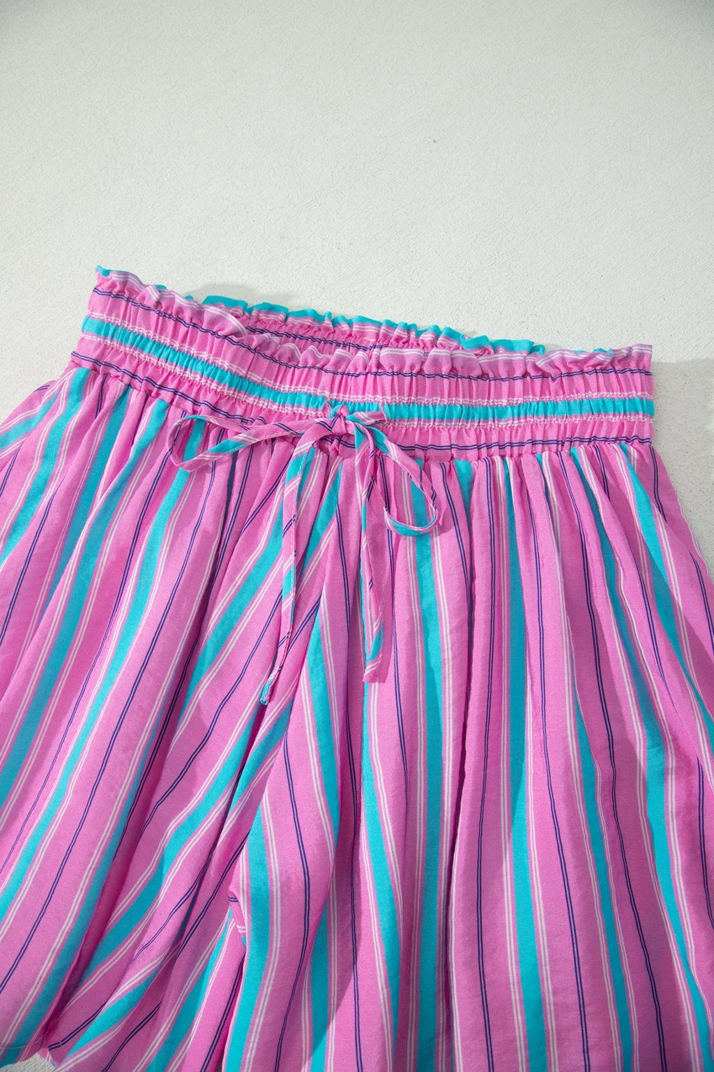 Stripe Dolman Short Sleeve Blouse & Short Set - Rooted & Reckless Co.