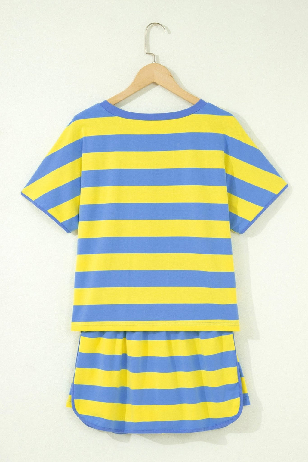 Stripe Dolman Tee & Drawstring Skort Set - Rooted & Reckless Co.