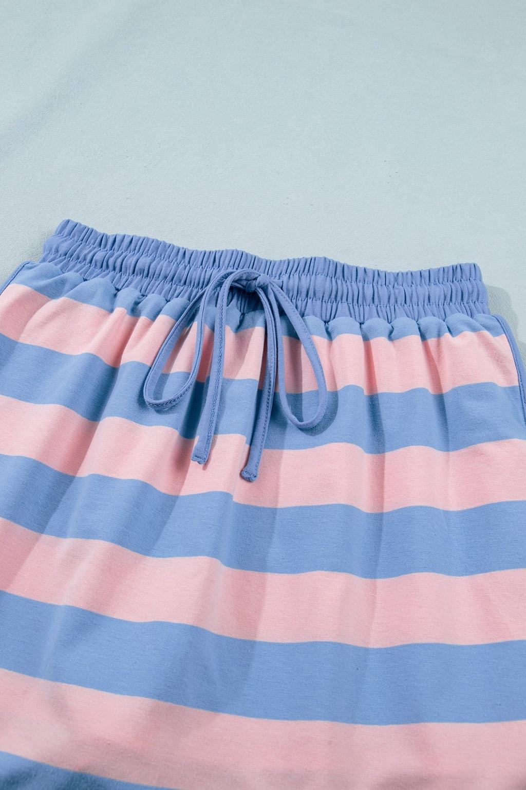 Stripe Dolman Tee & Drawstring Skort Set - Rooted & Reckless Co.
