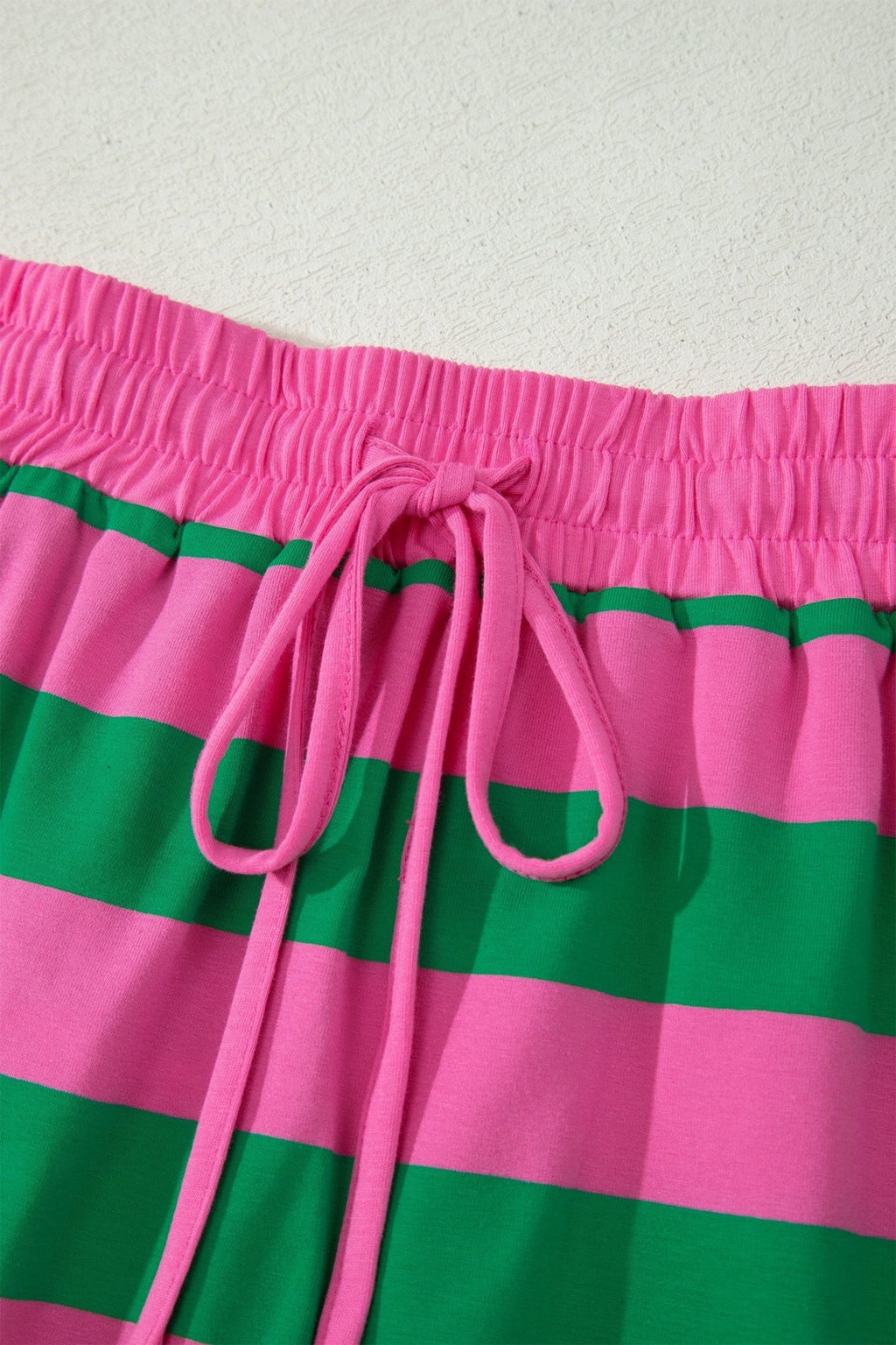 Stripe Dolman Tee & Drawstring Skort Set - Rooted & Reckless Co.
