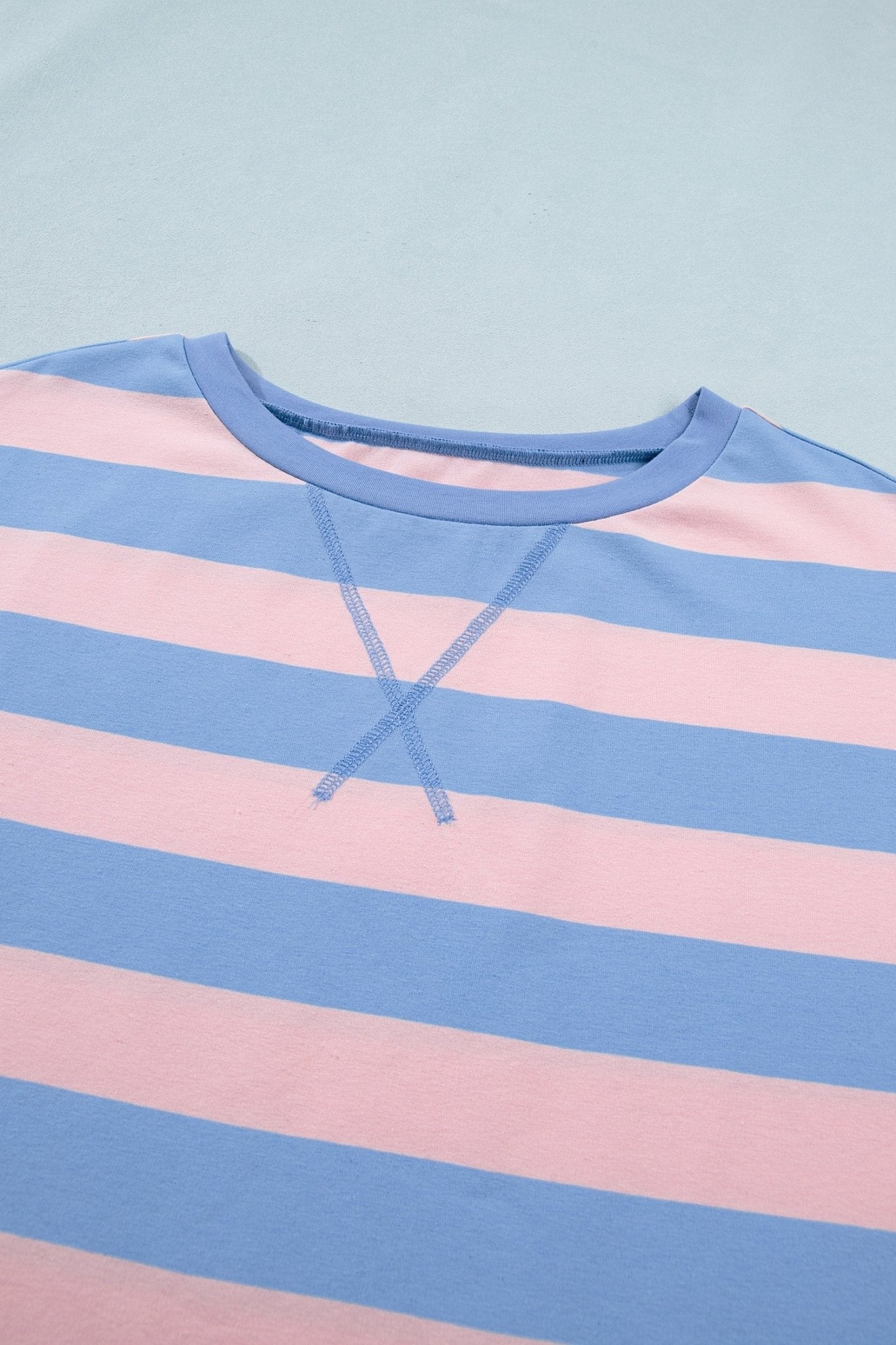 Stripe Dolman Tee & Drawstring Skort Set - Rooted & Reckless Co.