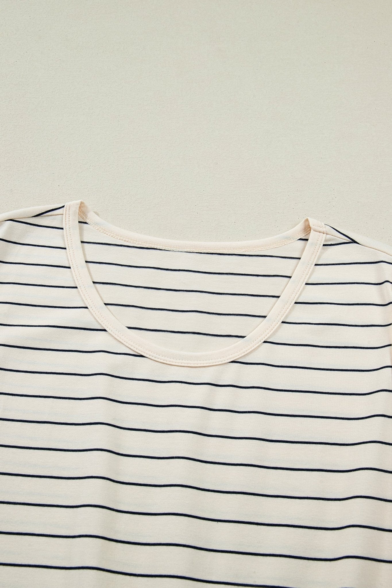 Stripe Drawstring Waist Pocketed Mini Dress - Rooted & Reckless Co.