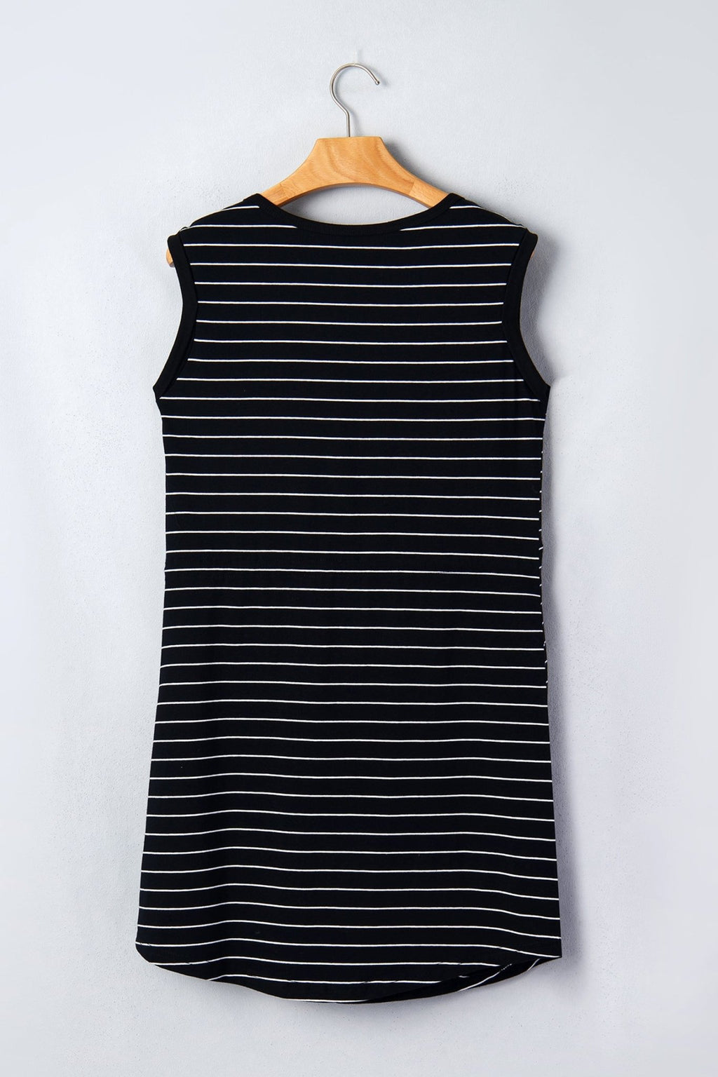 Stripe Drawstring Waist Pocketed Mini Dress - Rooted & Reckless Co.