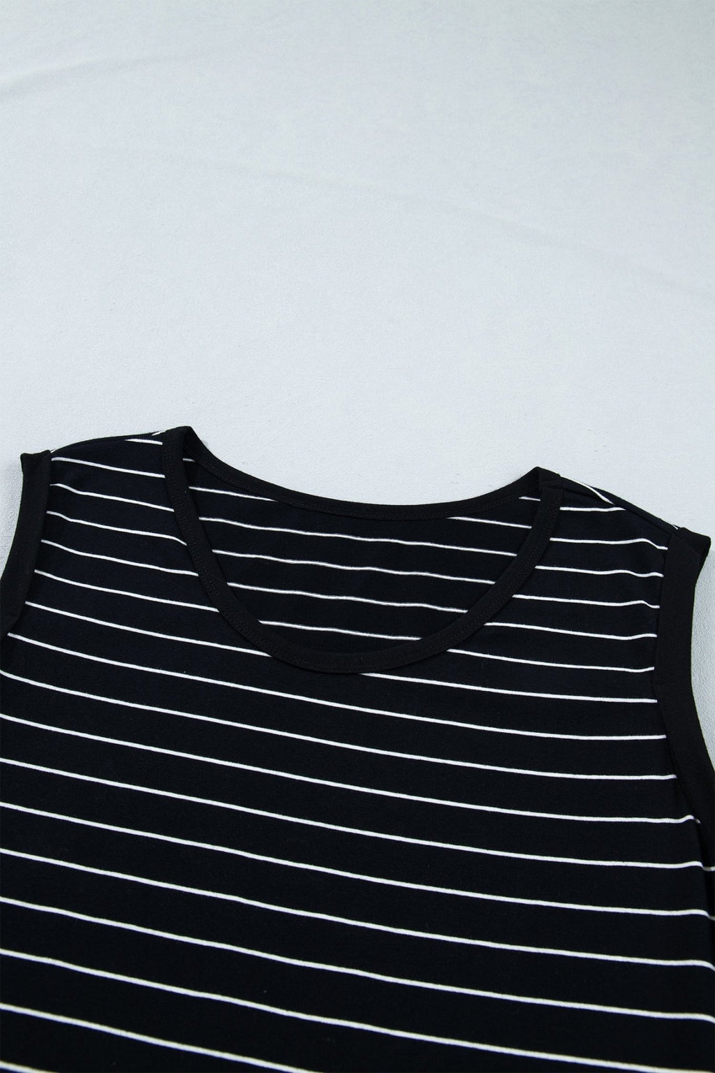 Stripe Drawstring Waist Pocketed Mini Dress - Rooted & Reckless Co.