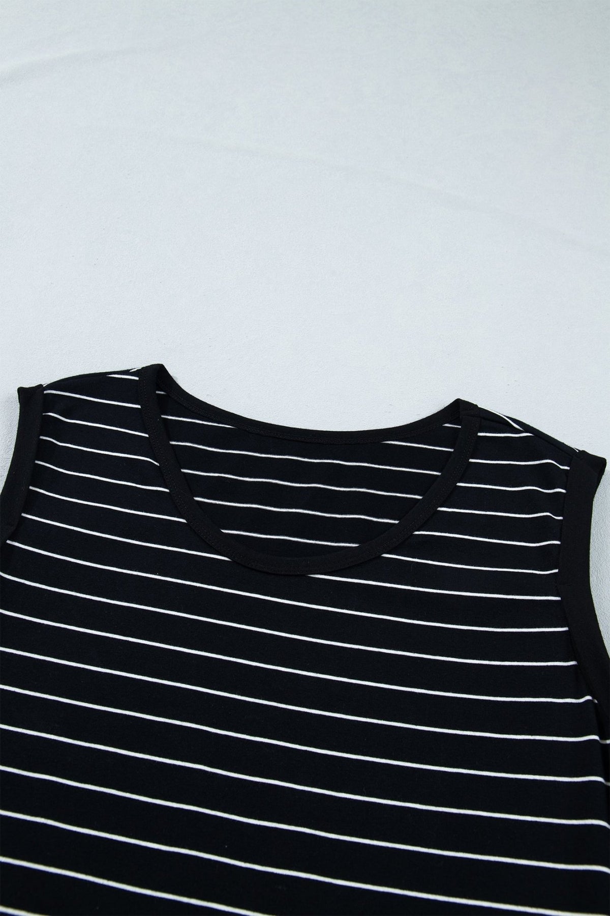 Stripe Drawstring Waist Pocketed Mini Dress - Rooted & Reckless Co.