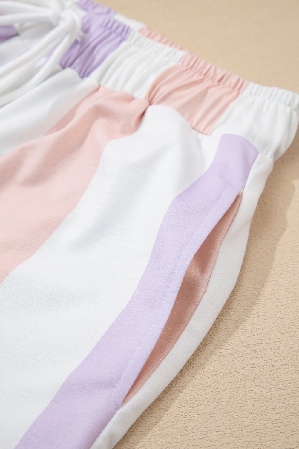 Stripe Drawstring Waist Side Pocket Pants - Rooted & Reckless Co.