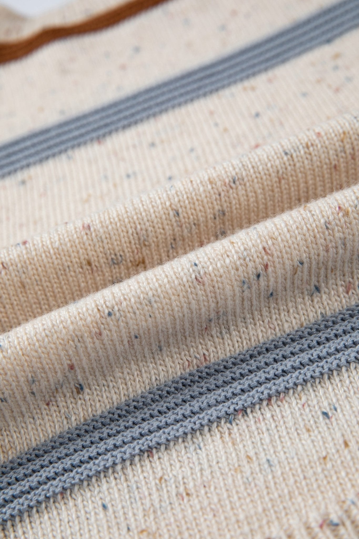 Stripe Drop Shoulder Exposed Seam Sweater - Rooted & Reckless Co.