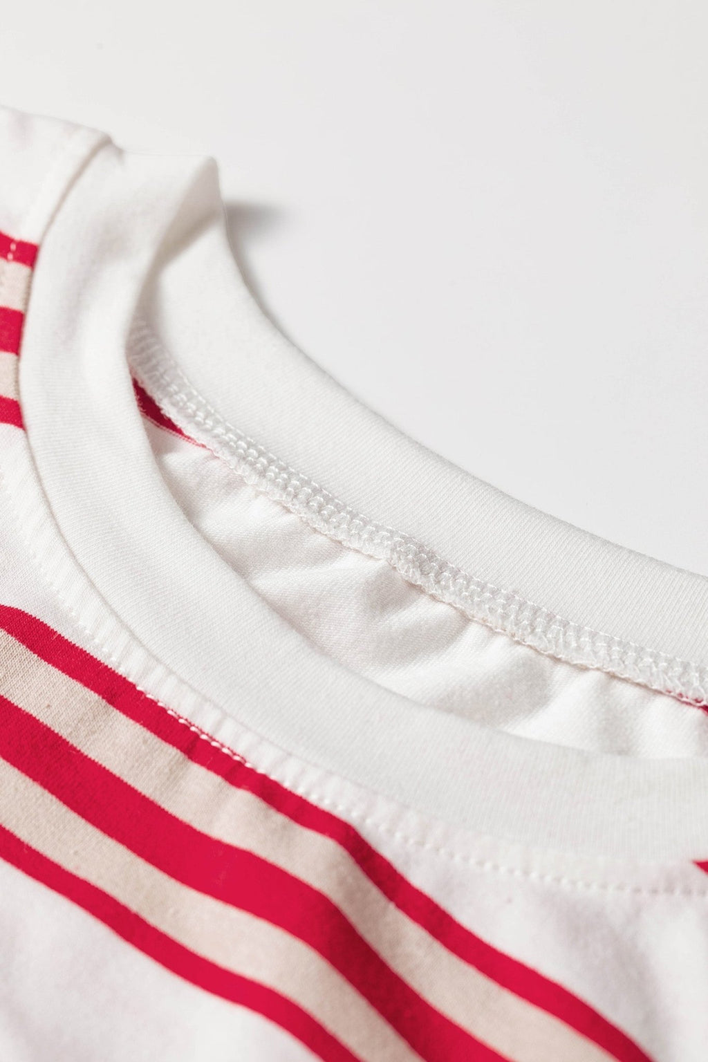 Stripe Drop Shoulder Long Sleeve Pullover Top - Rooted & Reckless Co.