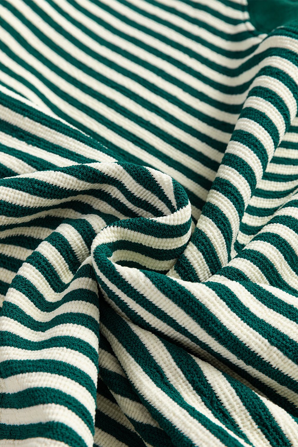 Stripe Drop Shoulder Long Sleeve Top - Rooted & Reckless Co.