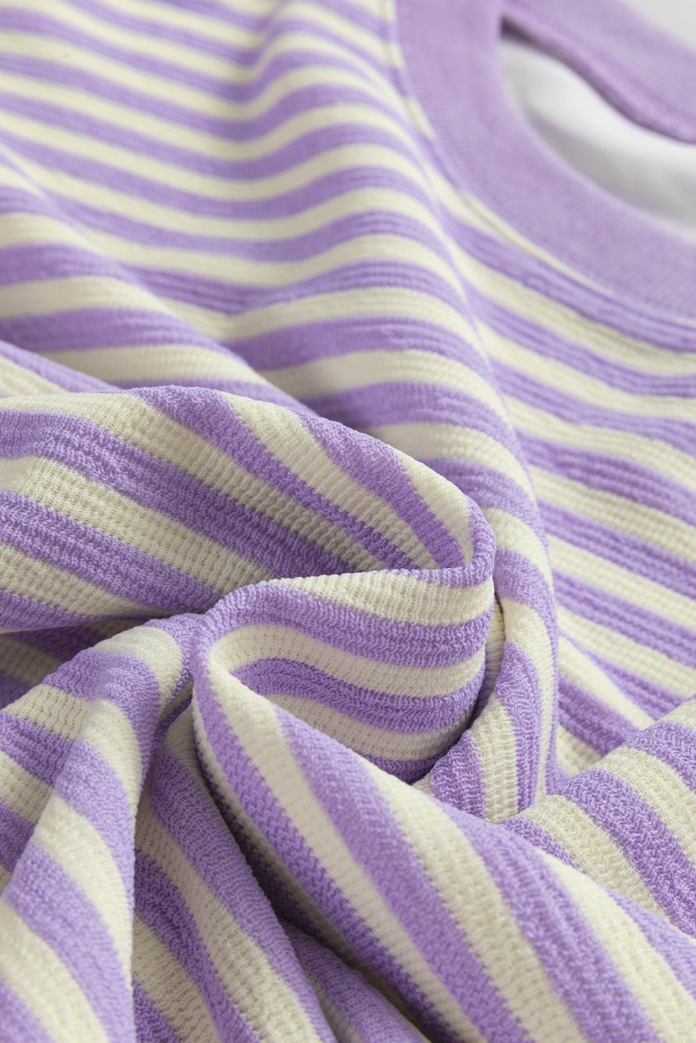 Stripe Drop Shoulder Long Sleeve Top - Rooted & Reckless Co.