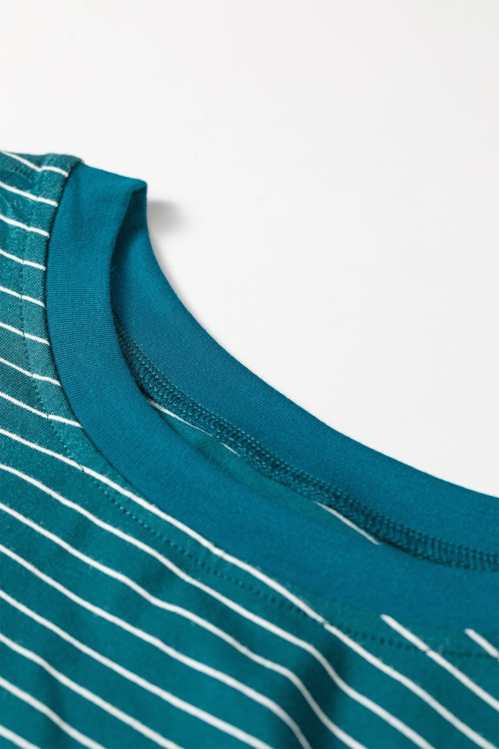 Stripe Drop Shoulder Long Sleeve Top & Pants Set - Rooted & Reckless Co.