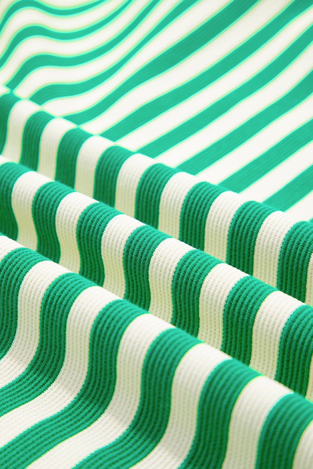Stripe Flutter Sleeve Contrast Collar Mini Dress - Rooted & Reckless Co.