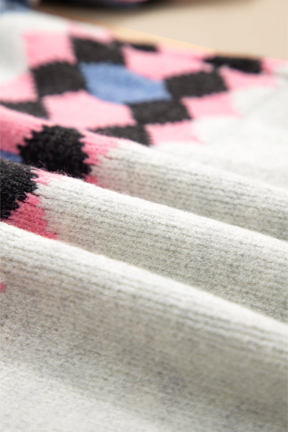 Stripe Geometric Button-Up Sweater Cardigan - Rooted & Reckless Co.