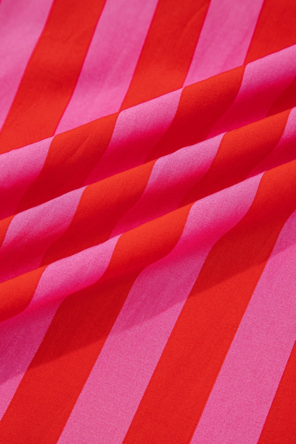 Stripe Half-Button Puff Sleeve Mini Dress - Rooted & Reckless Co.