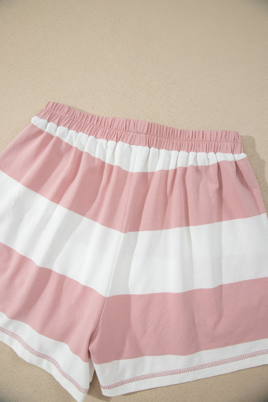 Stripe Half Zip 3/4 Sleeve Top & Shorts Set - Rooted & Reckless Co.