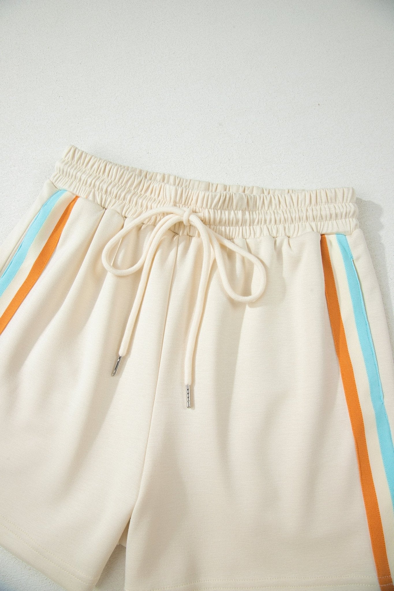 Stripe Half Zip Polo Tee & Shorts Set - Rooted & Reckless Co.