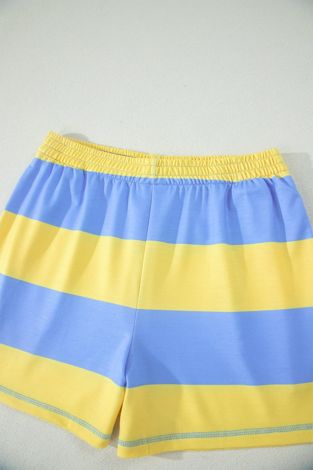 Stripe Half Zip Tee & Elastic Shorts Set - Rooted & Reckless Co.