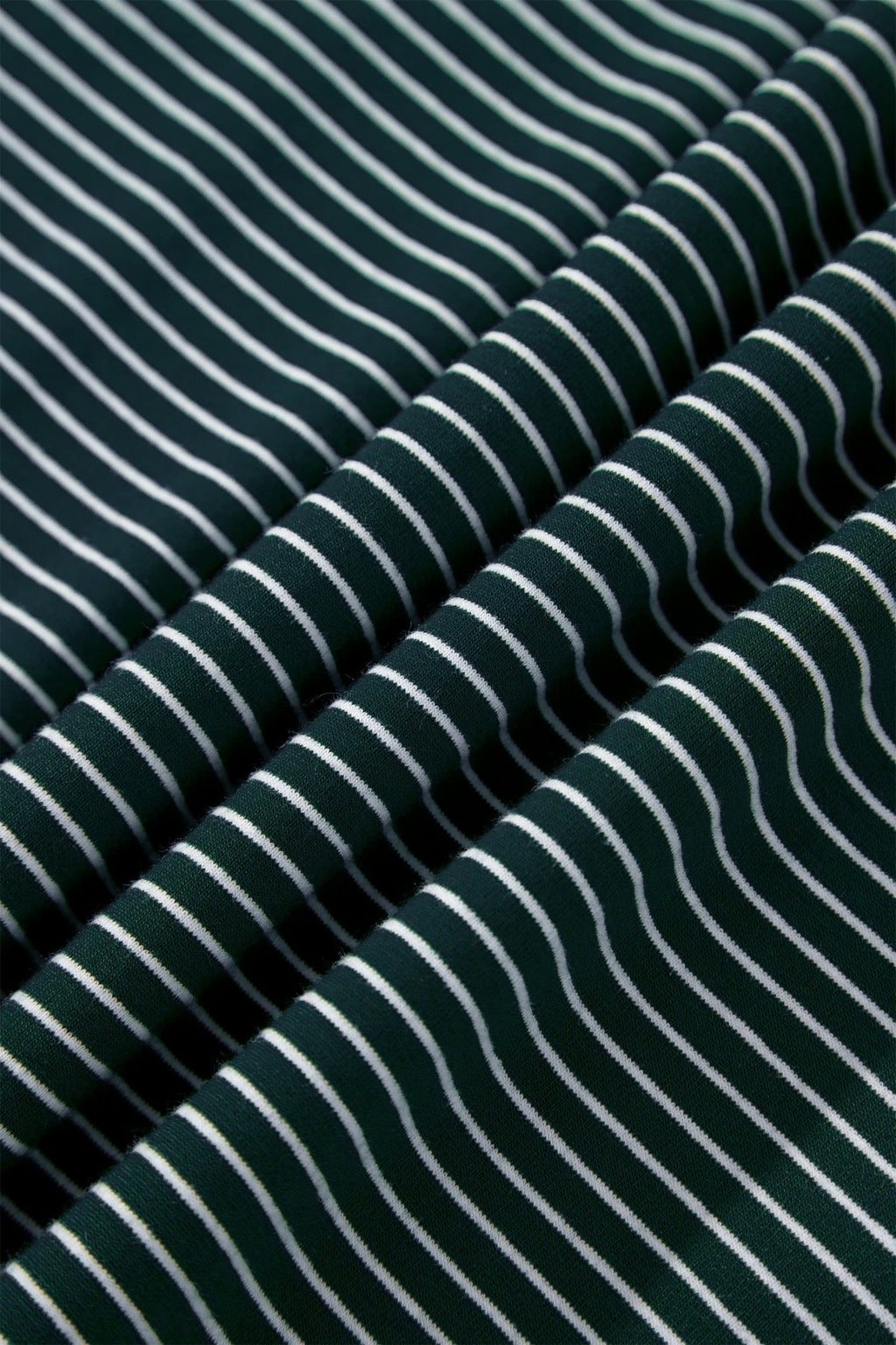 Stripe High Neck Drop Shoulder Long Sleeve Top - Rooted & Reckless Co.